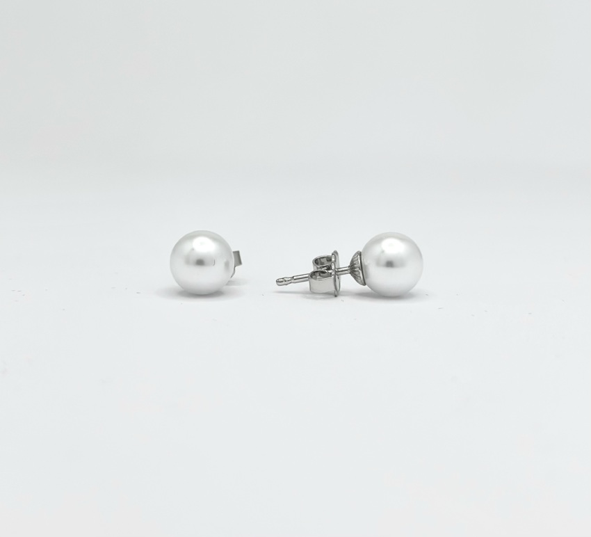 Orecchini classici perla - bianco sposa  