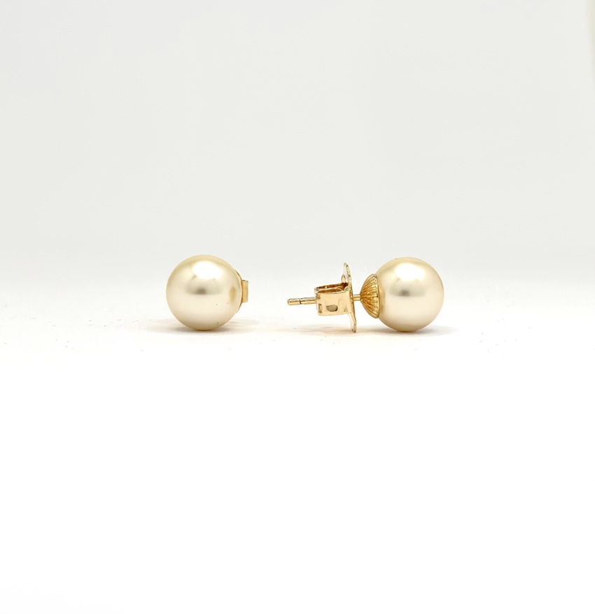 Orecchini classici perla - crema  