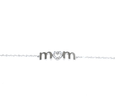 Bracciale MOM con strass 