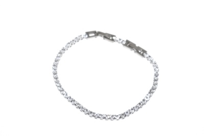 Bracciale Tennis con strass 3mm 