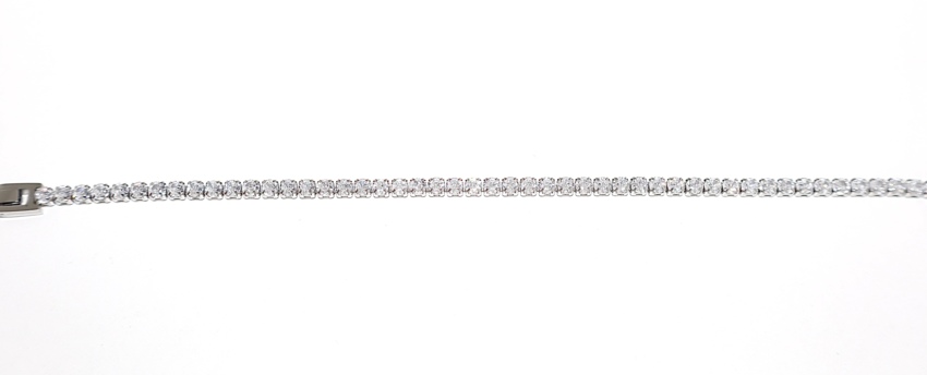 Bracciale Tennis con strass 4mm  