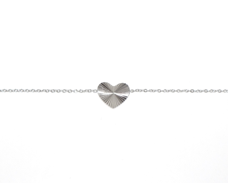 Bracciale Cuore Metallizzato