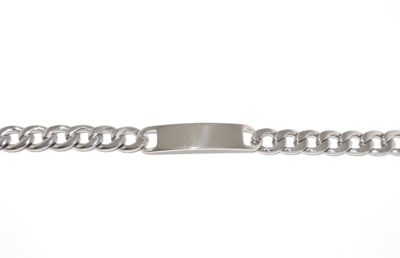 Bracciale targhetta catena 