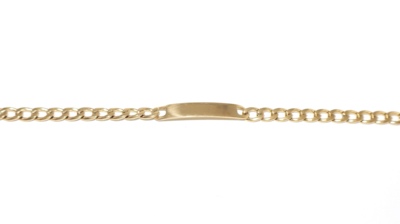 Bracciale targhetta catena 