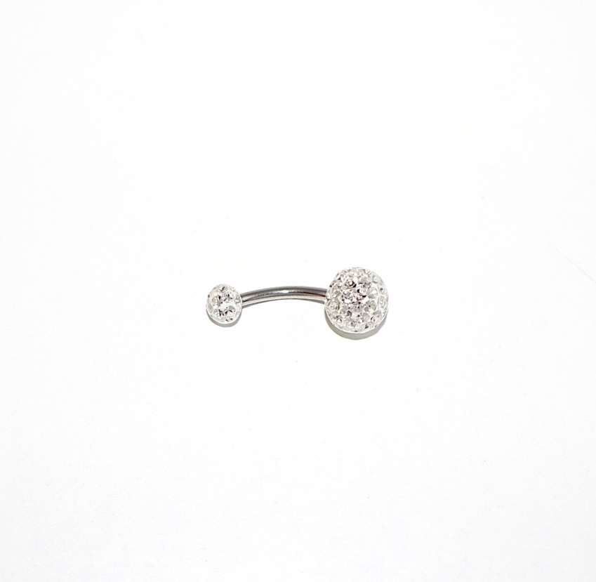 Piercing ombelico strass colorati  