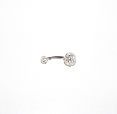 Piercing ombelico strass colorati 