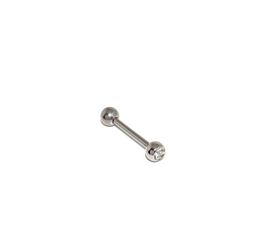 Piercing barretta strass  